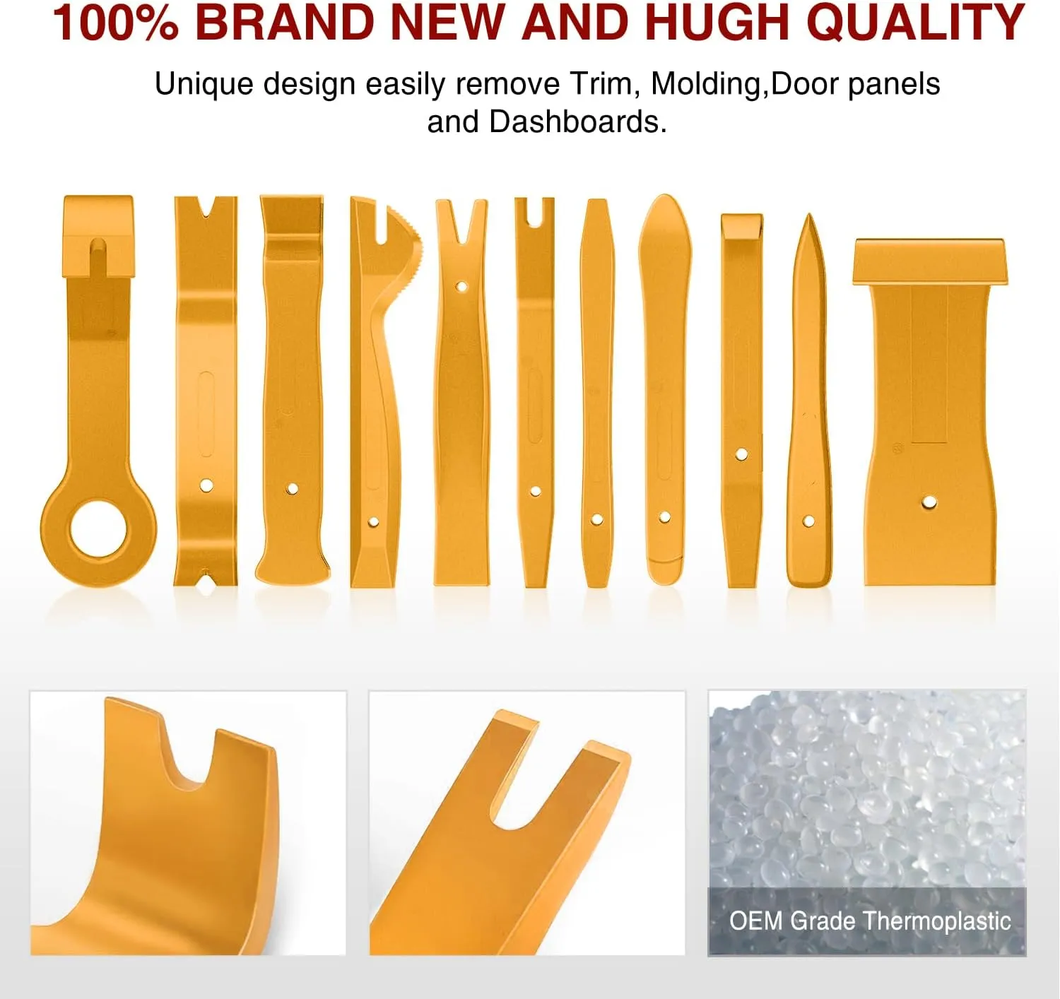19 Pcs Auto Trim Removal Tool Set Yellow