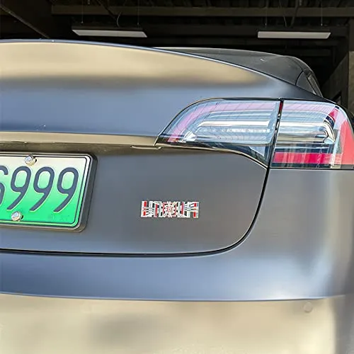 3D Alloy Plaid Emblem/Badge for Tesla Model S/3/X/Y