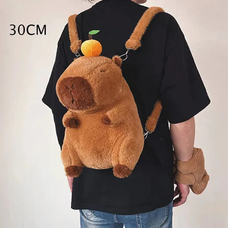 Adorable Capybara Plush Backpack for Kids & Teens - Soft & Stylish