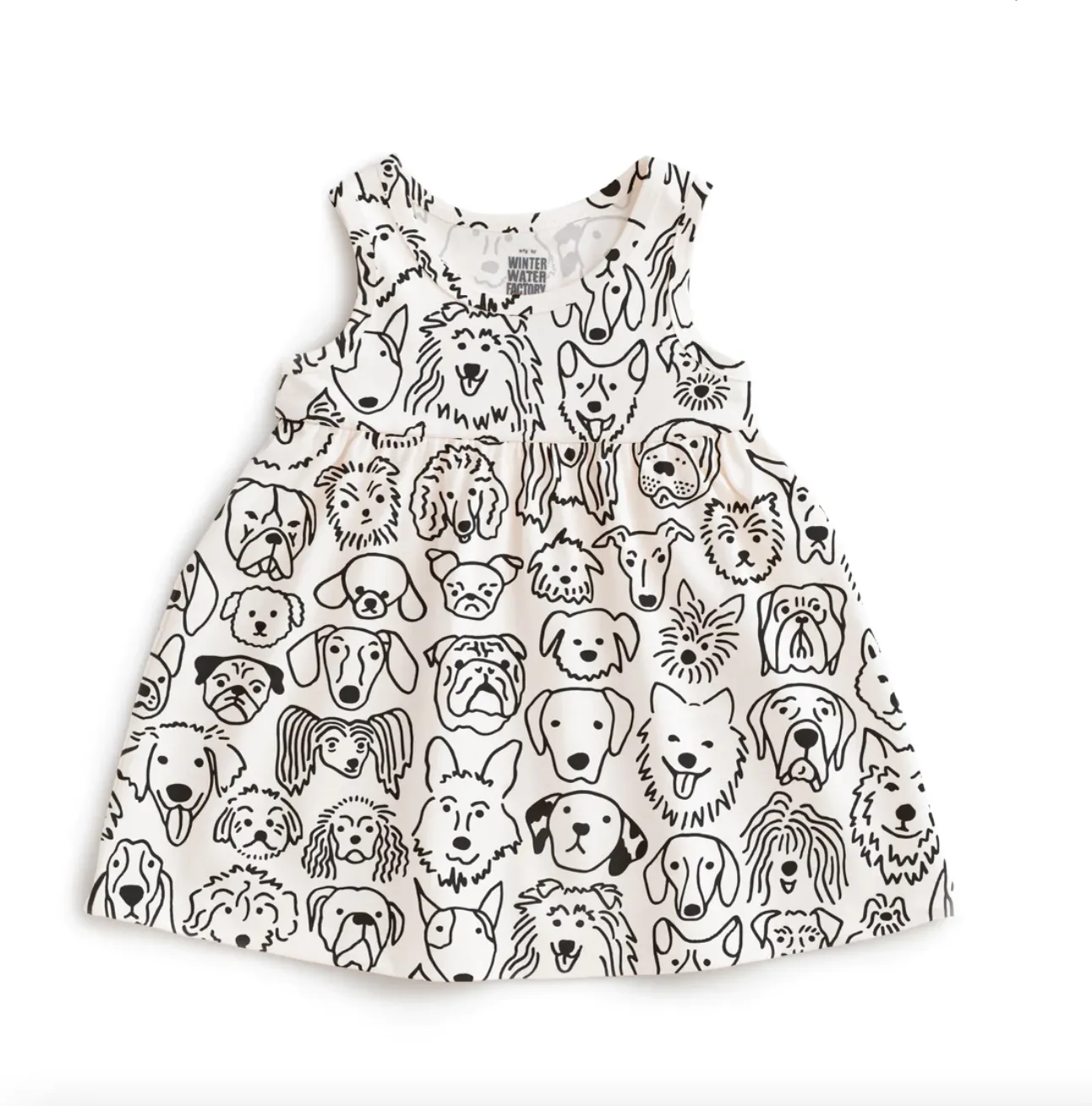 Alna Baby Dress, Dogs Black
