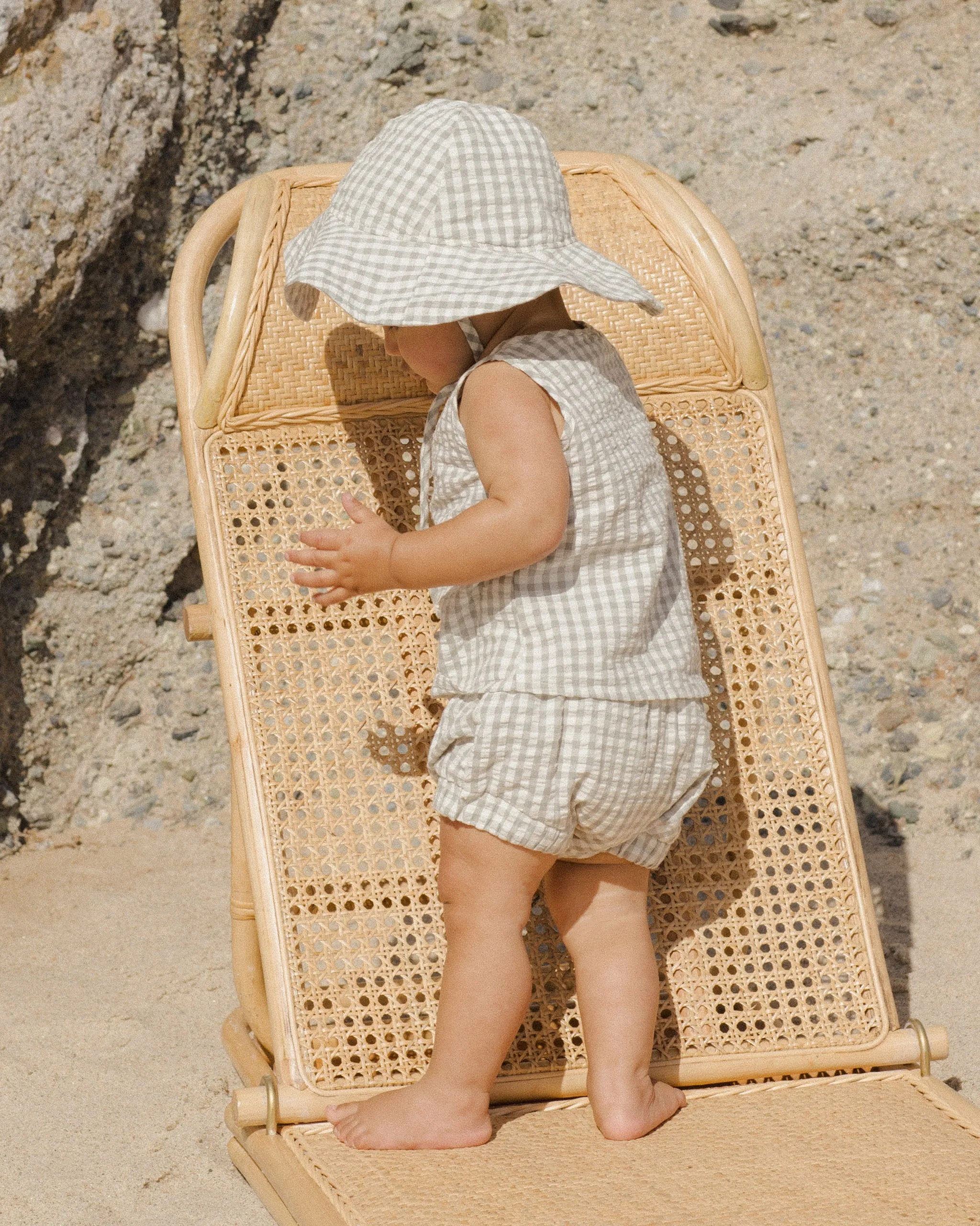 Baby Tank Set, Eucalyptus Gingham
