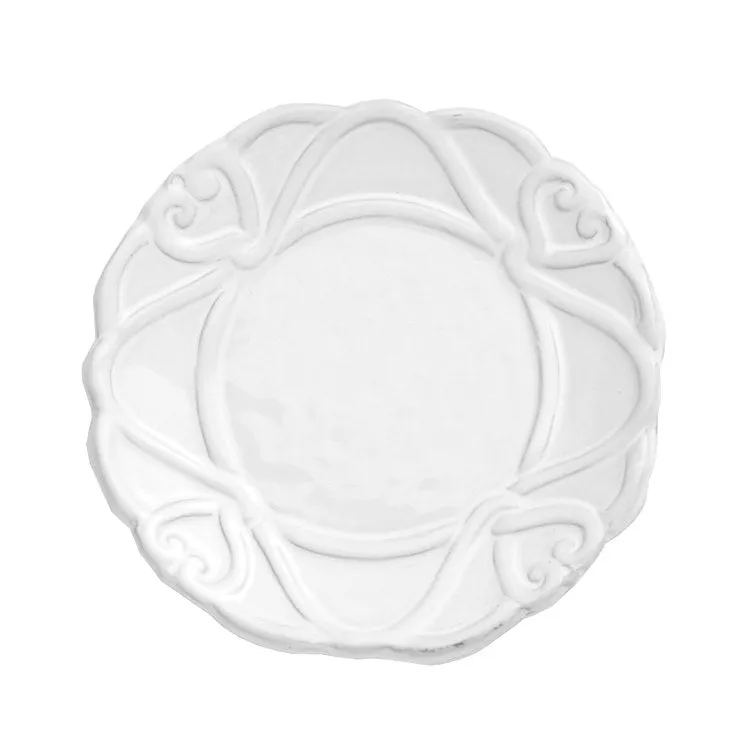 Bella Bianca Ribbon Bread Plate
