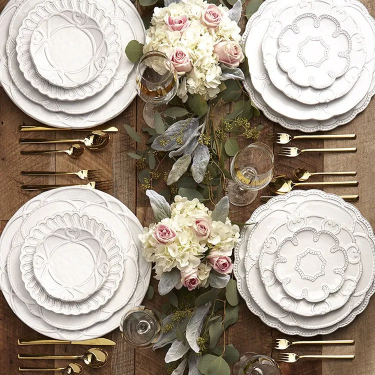Bella Bianca Ribbon Charger