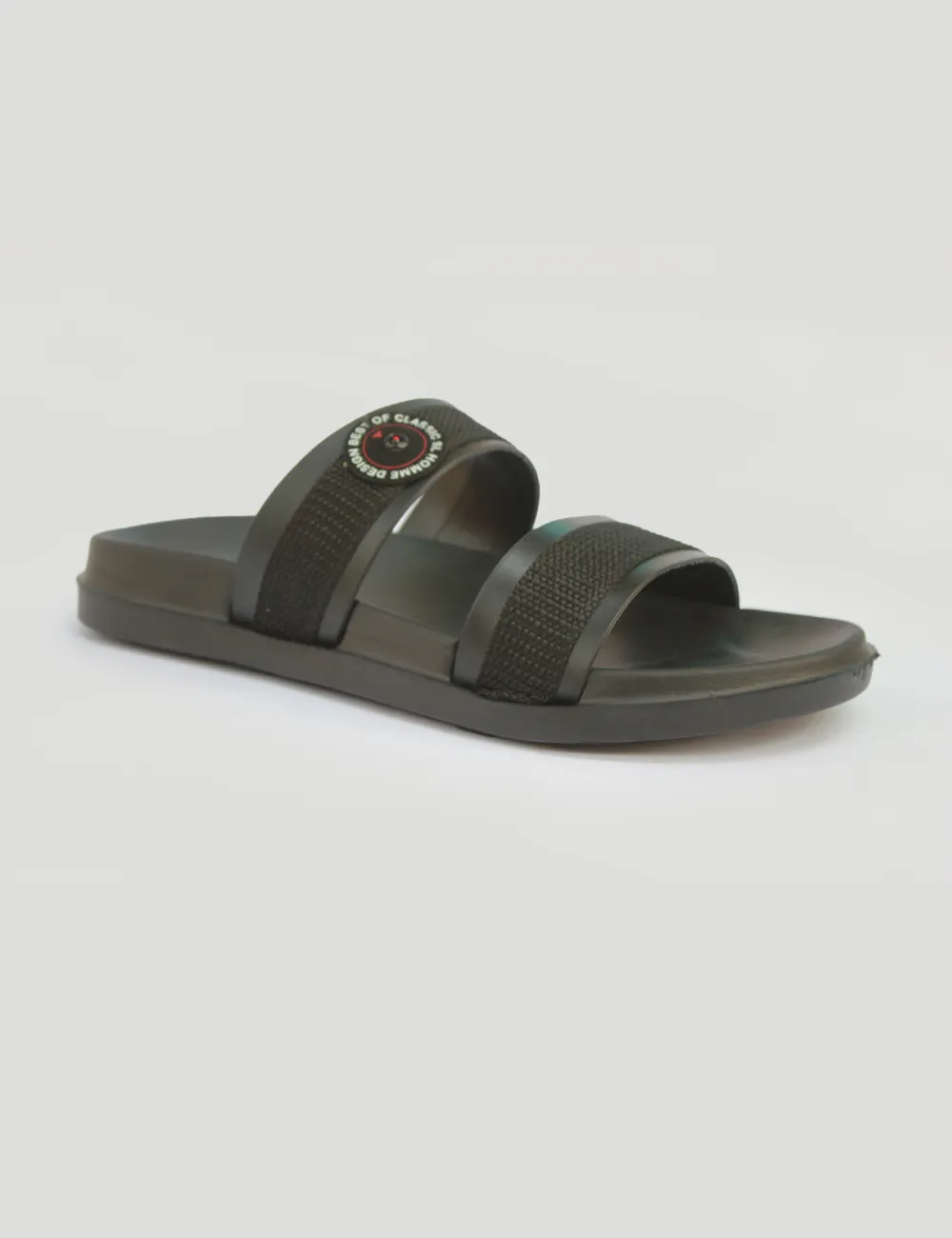 Black Summer Slippers for Men