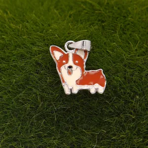 Brown Corgi OilPaint Pend
