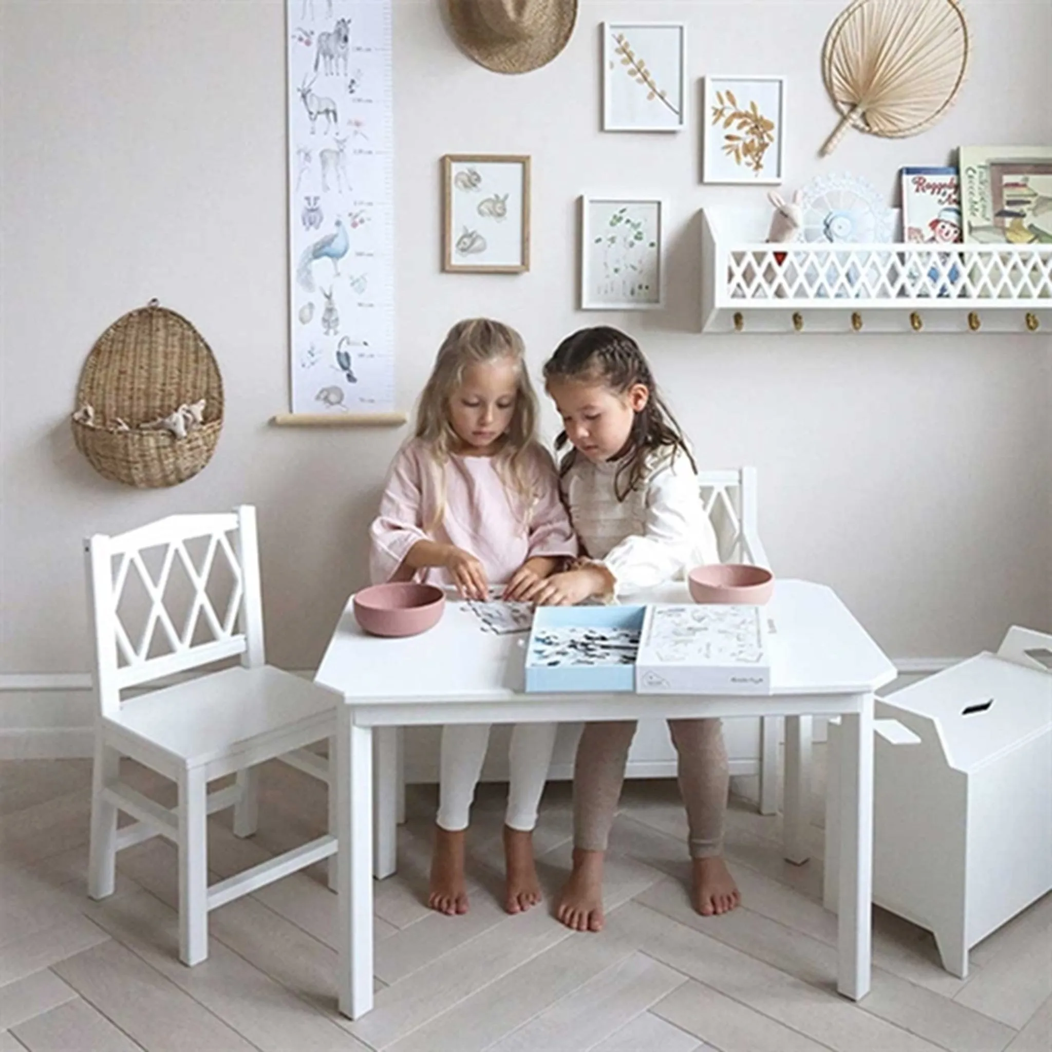 Cam Cam Copenhagen Harlequin Kids Chair White