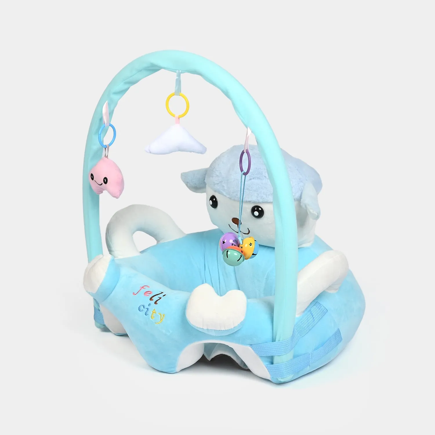 Cartoon Baby Floor Seat/Support Sofa Seat 6M  |  544-Blue