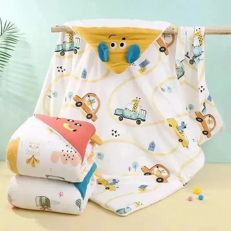 Cartoon Print Baby Swaddler Blanket