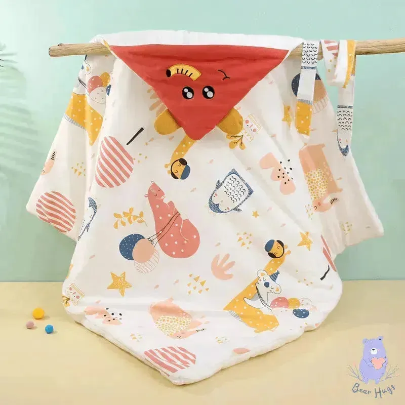 Cartoon Print Baby Swaddler Blanket