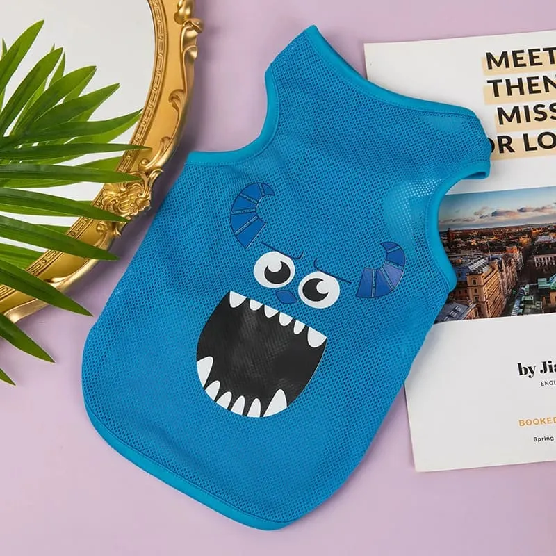 Cartoon Themed Dog Vest : Cute Apparel for Medium and Small Breeds