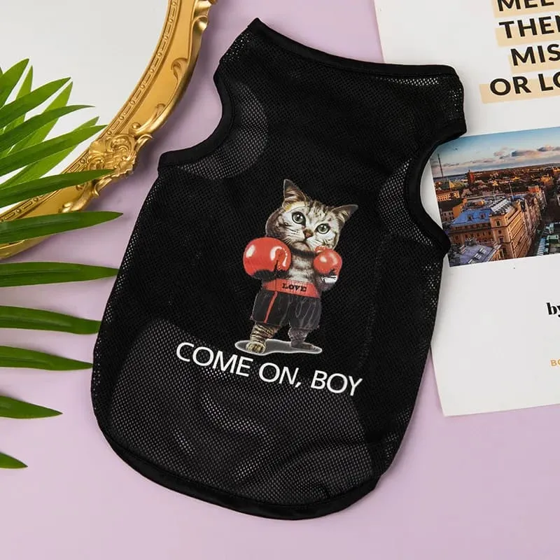 Cartoon Themed Dog Vest : Cute Apparel for Medium and Small Breeds