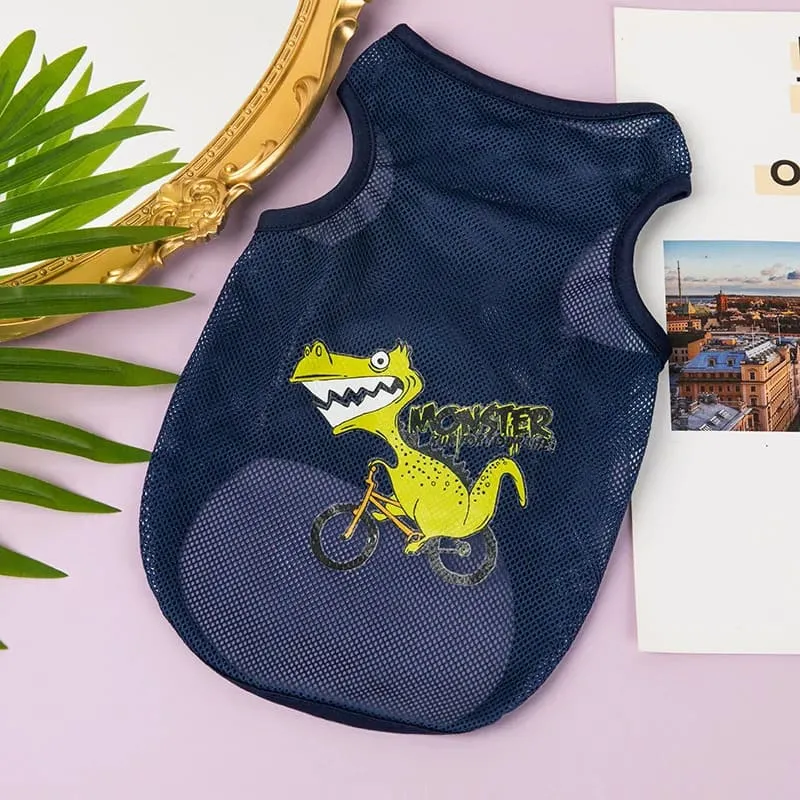 Cartoon Themed Dog Vest : Cute Apparel for Medium and Small Breeds