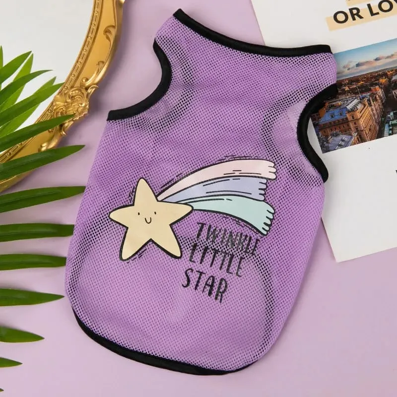 Cartoon Themed Dog Vest : Cute Apparel for Medium and Small Breeds