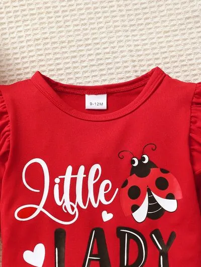 Children's Cartoon Top and Pants Set