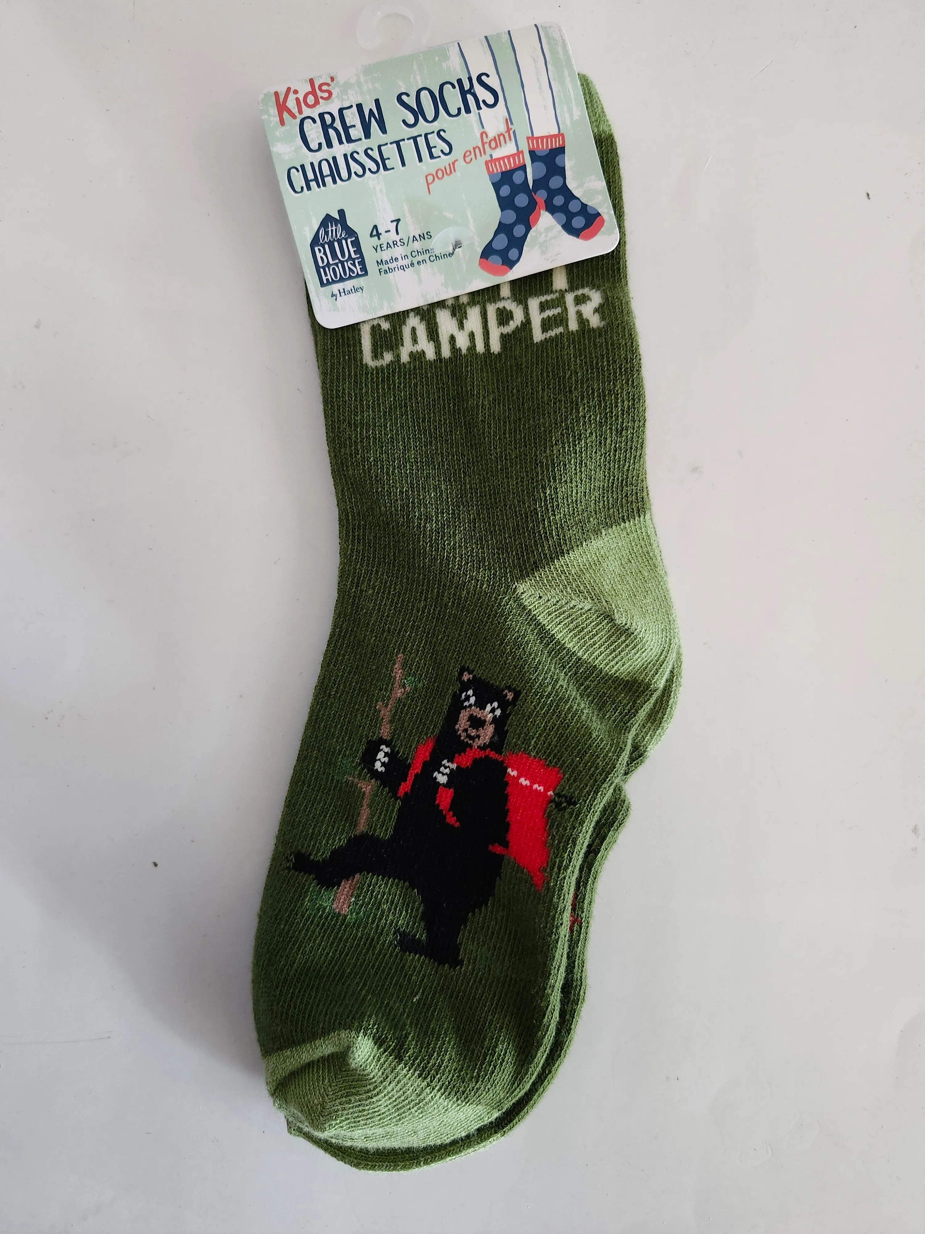 Children's Socks Happy Camper Green So3camp003