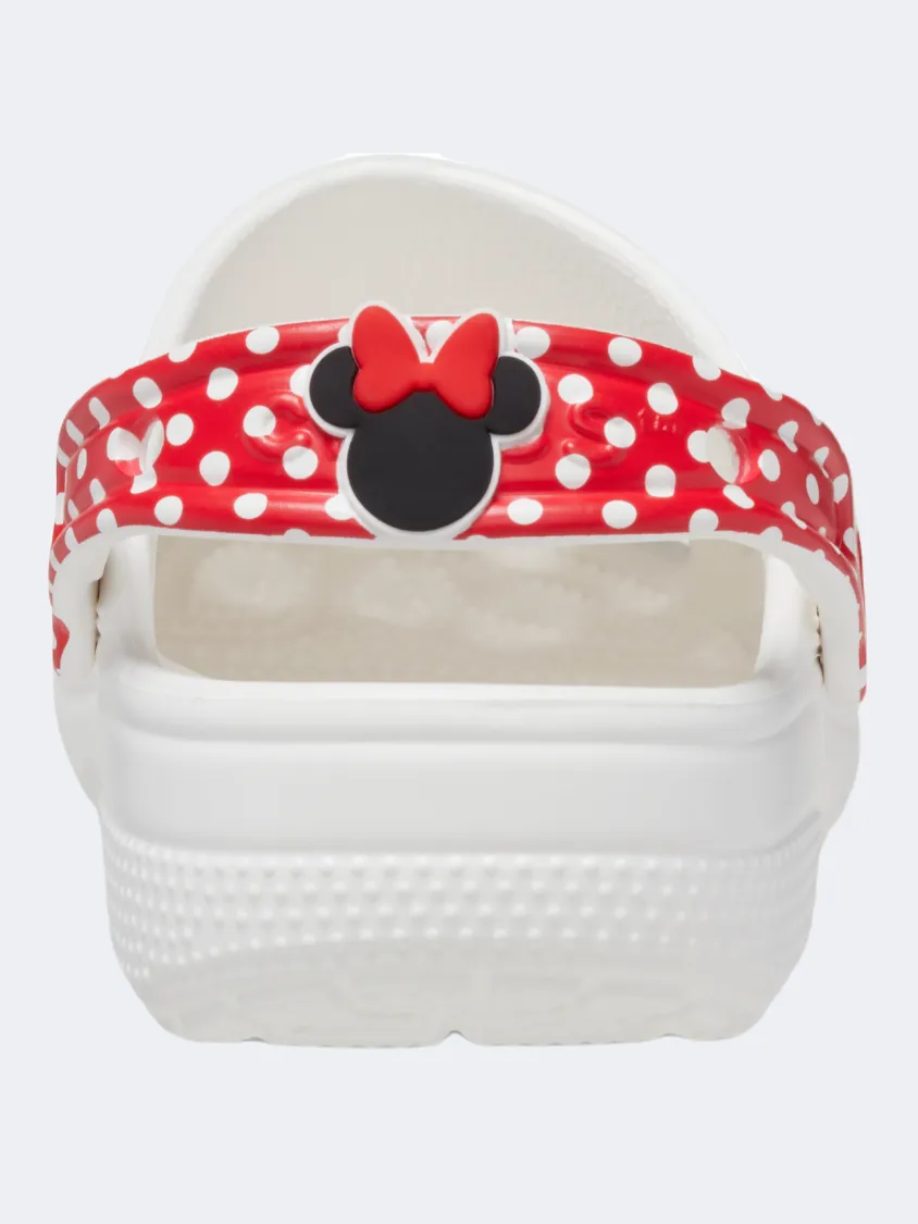 Crocs Disney Minnie Mouse Classic Clog Kids-Unisex Lifestyle Slippers White/Red