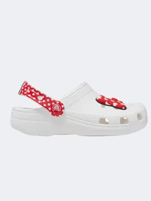 Crocs Disney Minnie Mouse Classic Clog Kids-Unisex Lifestyle Slippers White/Red