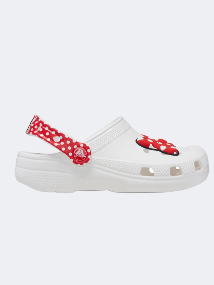 Crocs Disney Minnie Mouse Classic Clog Kids-Unisex Lifestyle Slippers White/Red
