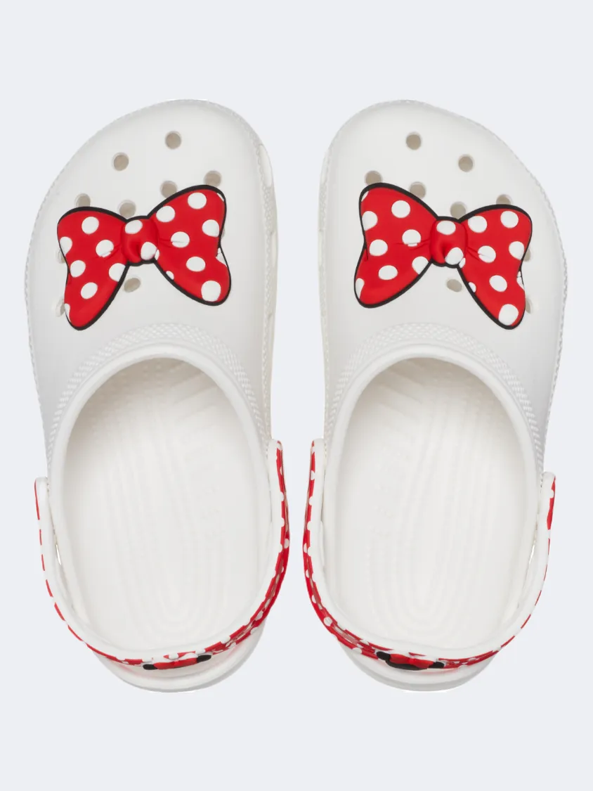 Crocs Disney Minnie Mouse Classic Clog Kids-Unisex Lifestyle Slippers White/Red