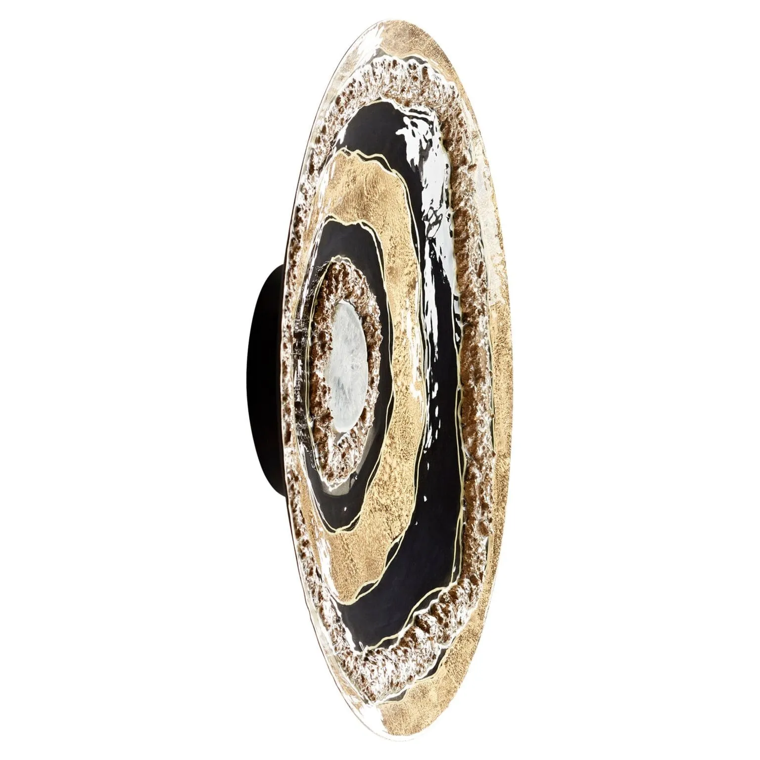 Cyan Design 11324 Skipping Rocks Wall Decor - Gold And Black - Small