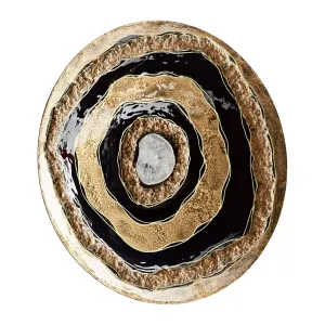 Cyan Design 11324 Skipping Rocks Wall Decor - Gold And Black - Small