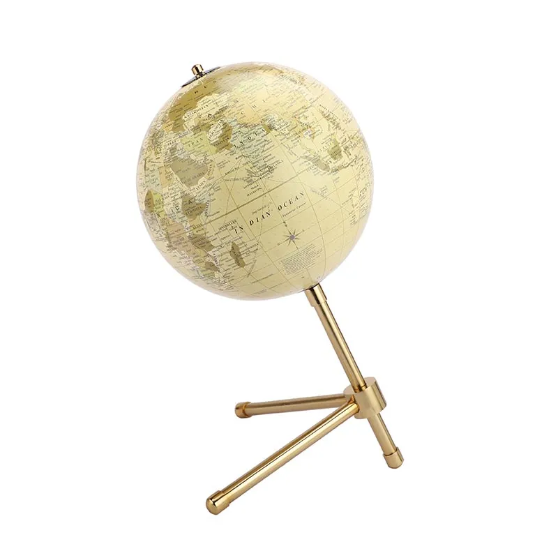 Decorative Iron Tilted Globe | Multiple Colors