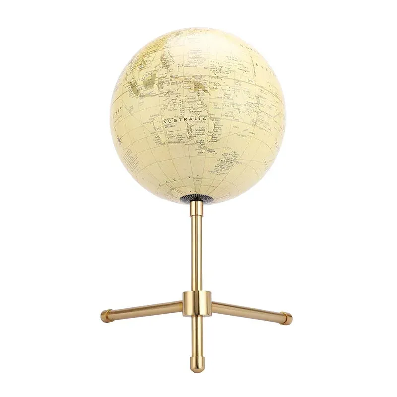 Decorative Iron Tilted Globe | Multiple Colors