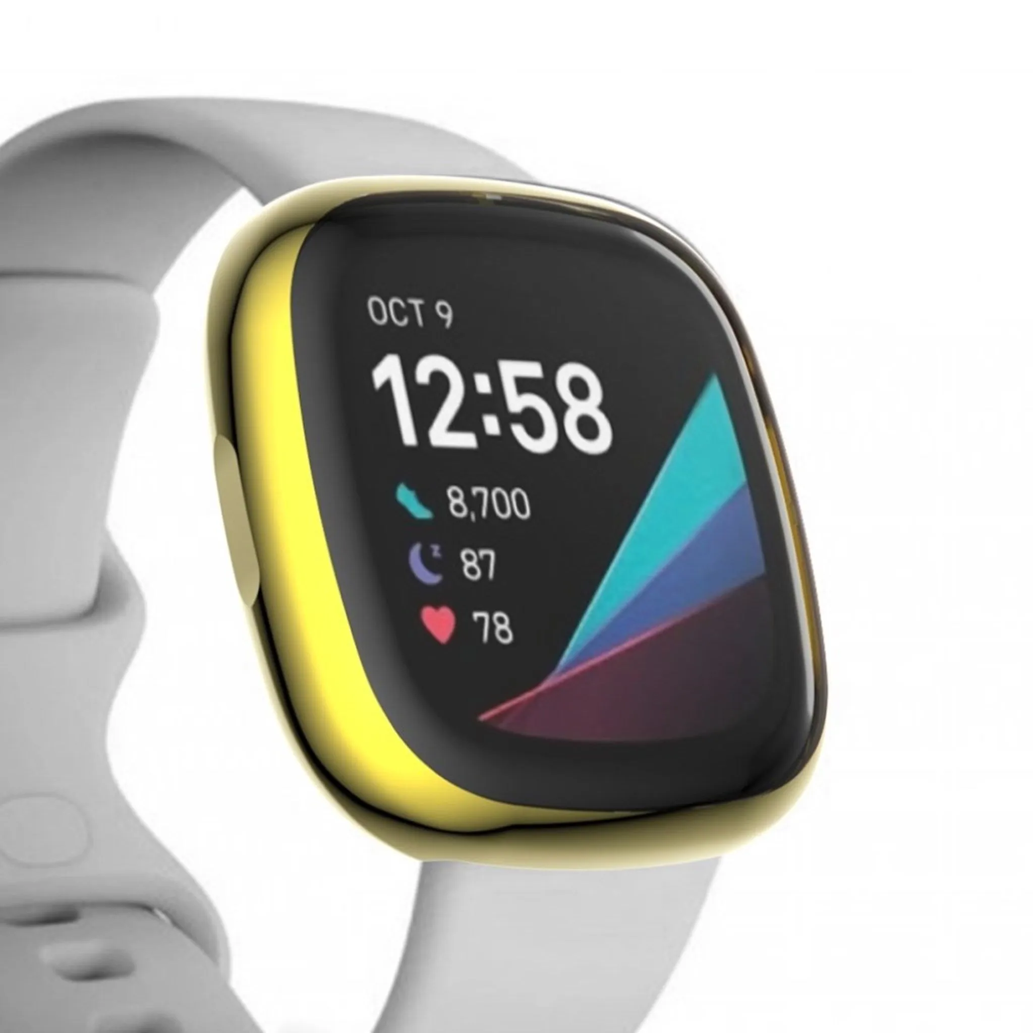 Fitbit Versa 3 / Sense durable simple frame - Gold