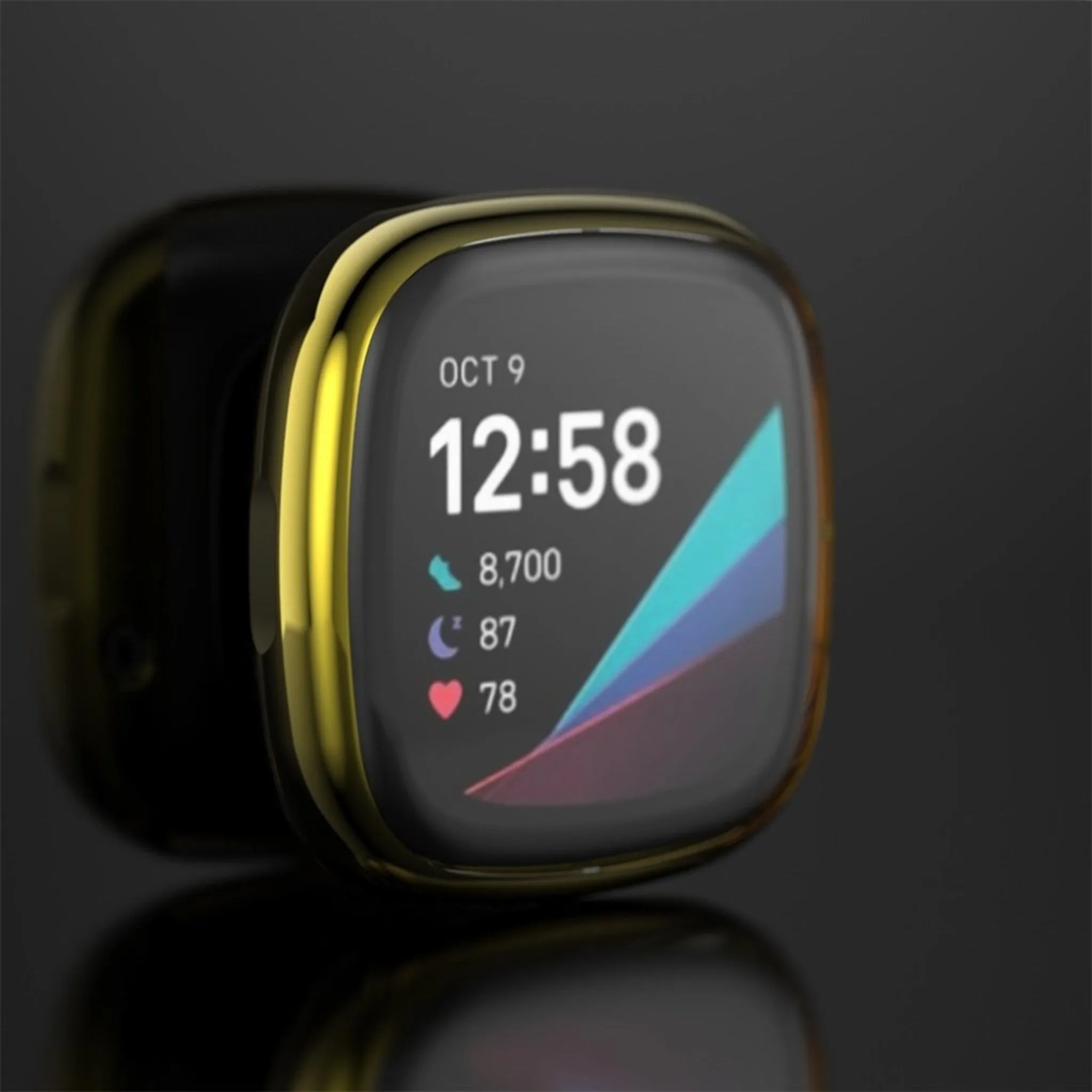 Fitbit Versa 3 / Sense durable simple frame - Gold