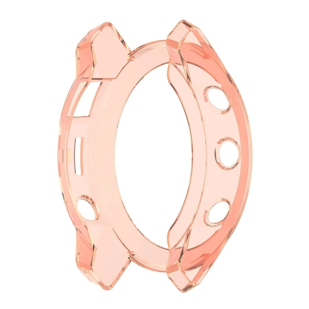 Garmin Fenix 7X / 7X Solar transparent cover - Transparent Pink
