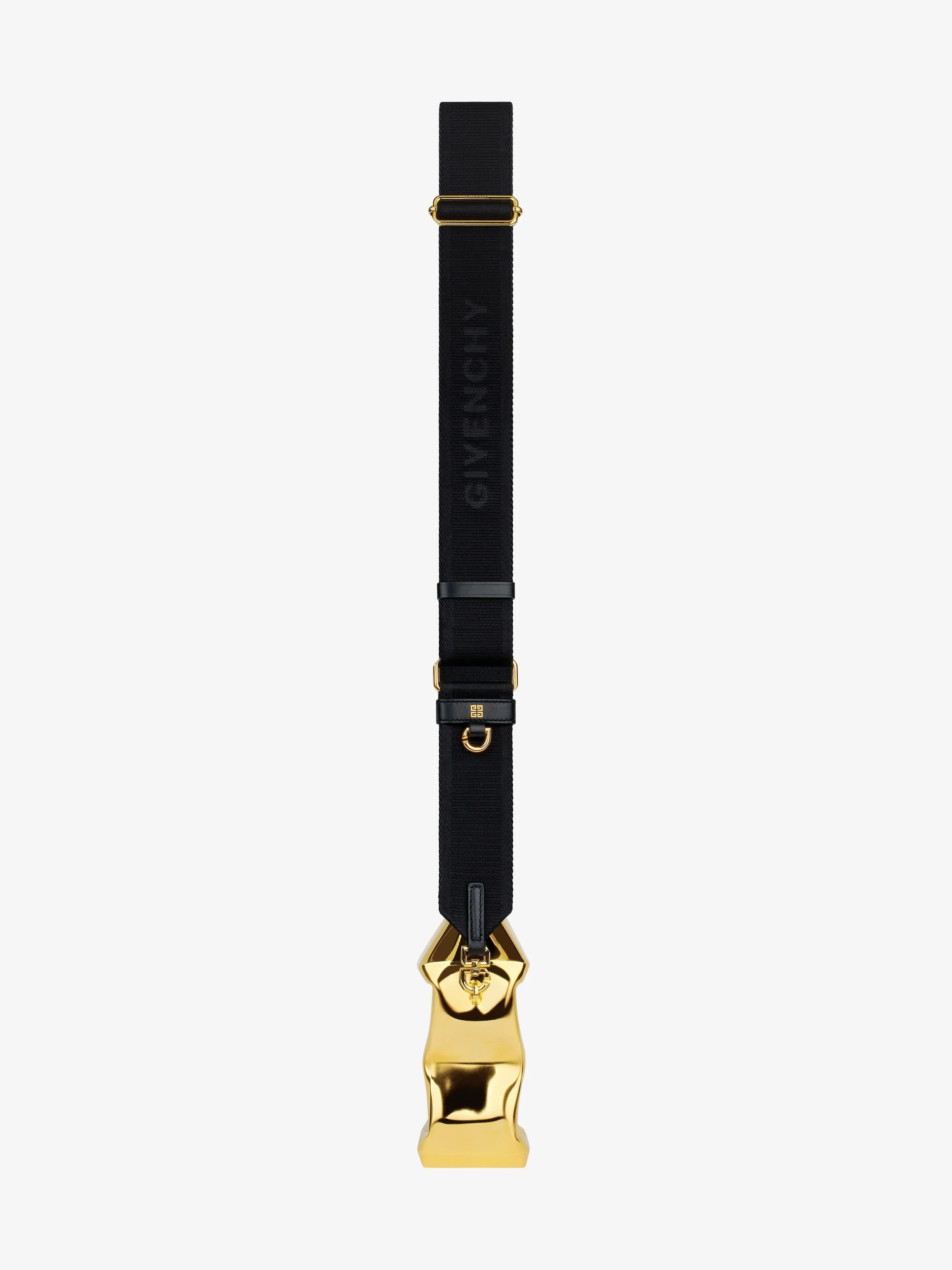 Givenchy 4g Crushed Flask In Metal With Strap