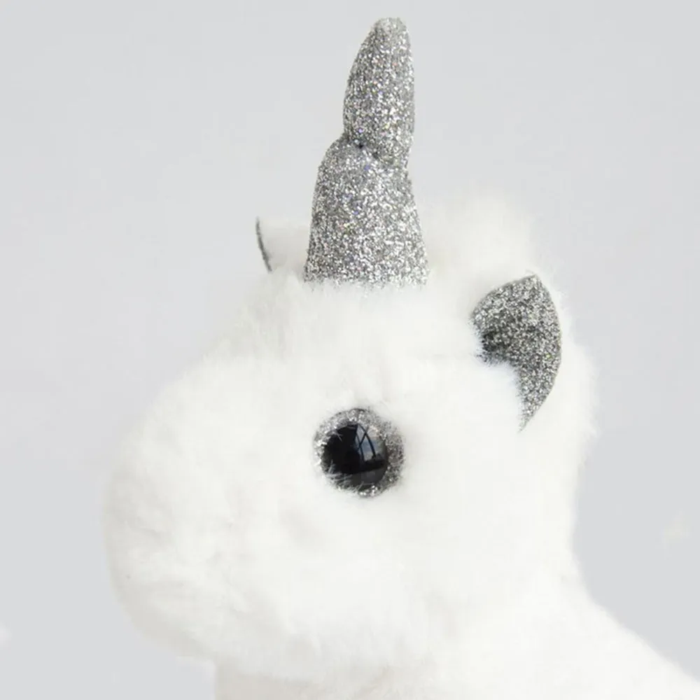 Histoire d'Ours Porte-Cle Licorne Argent - 14cm