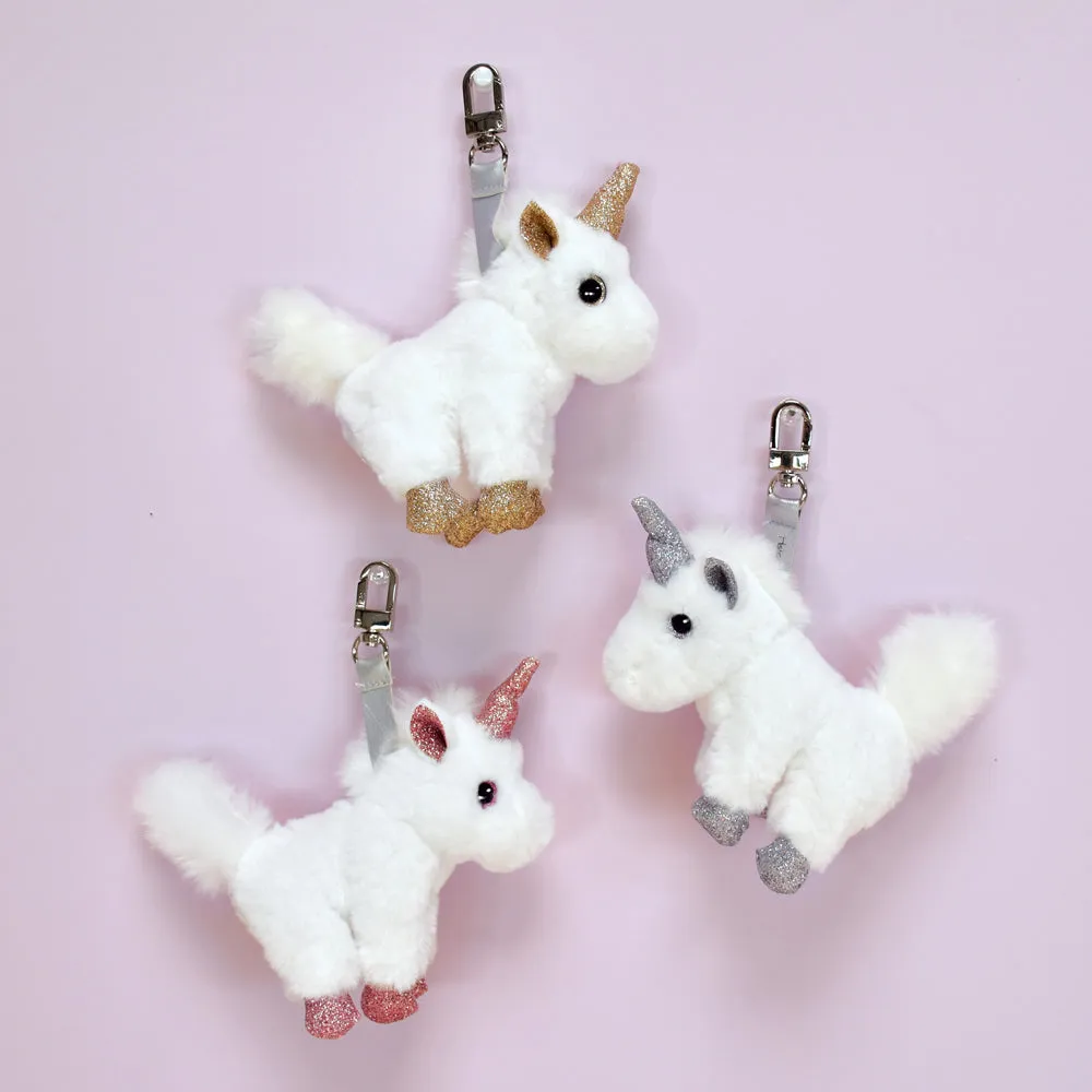 Histoire d'Ours Porte-Cle Licorne Argent - 14cm