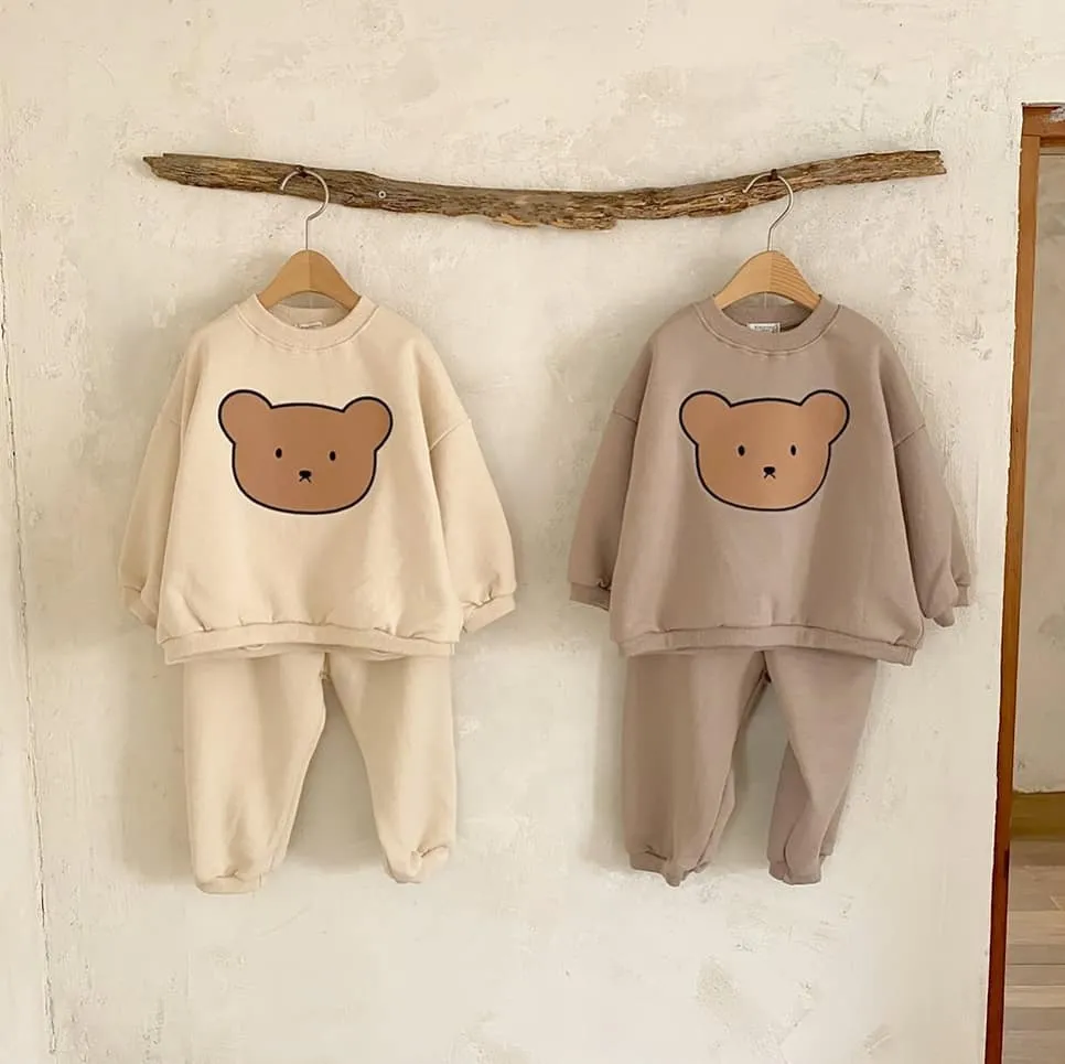 Infant Baby Cartoon Clothing Sets Boys Girls Long Sleeve Sweatshirt   Pants 2pcs