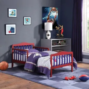 Kids' Red MDF Bed: Bold & Vibrant, 120x200x140 cm by Alhome