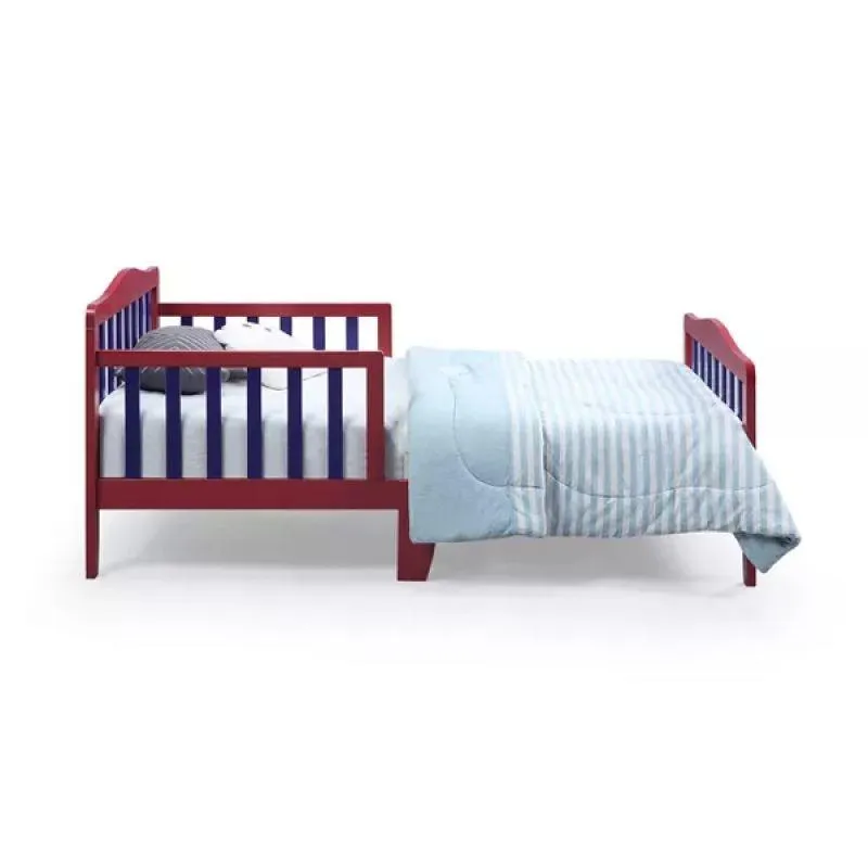 Kids' Red MDF Bed: Bold & Vibrant, 120x200x140 cm by Alhome