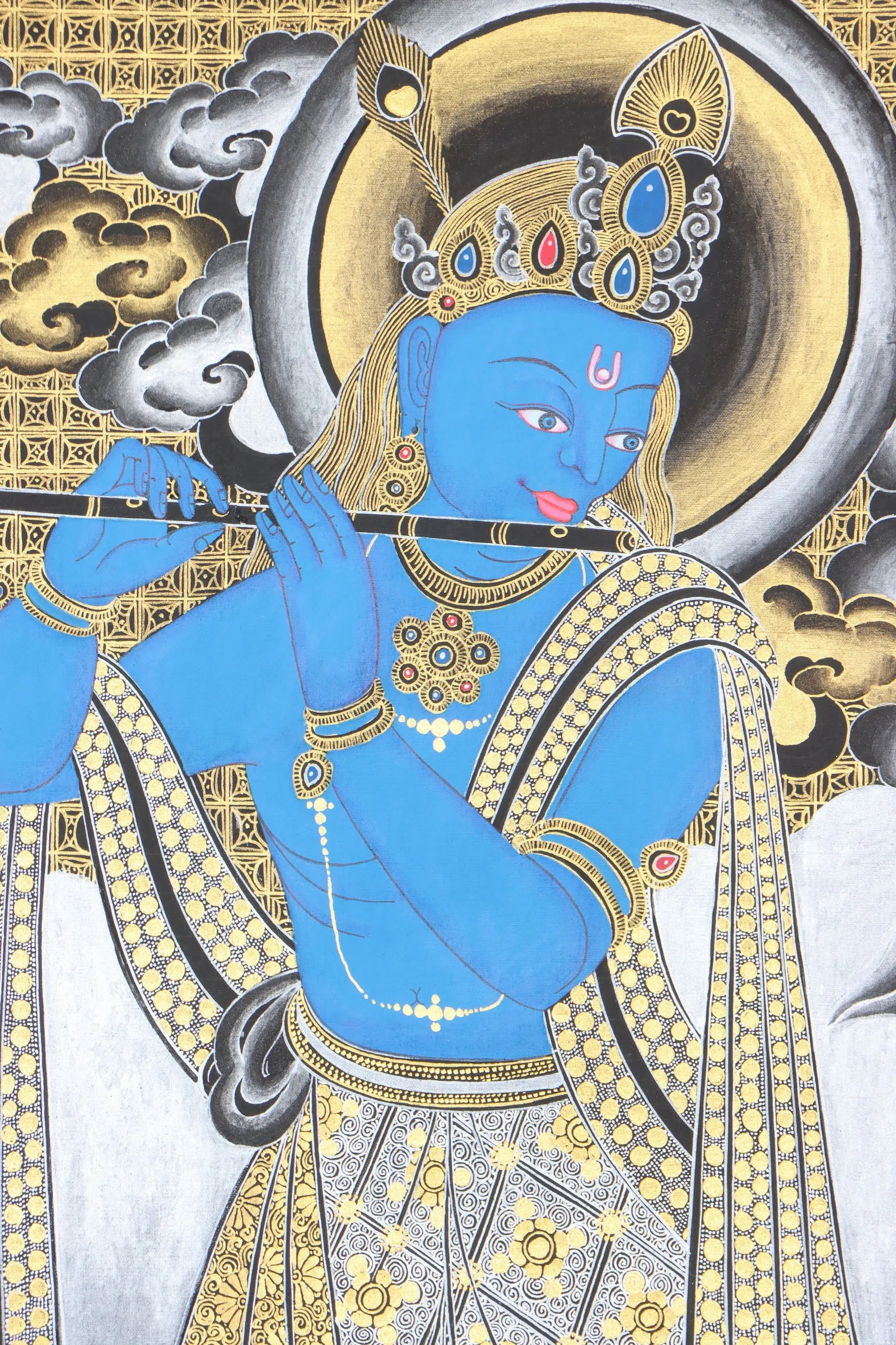 Lord Krishna Thangka