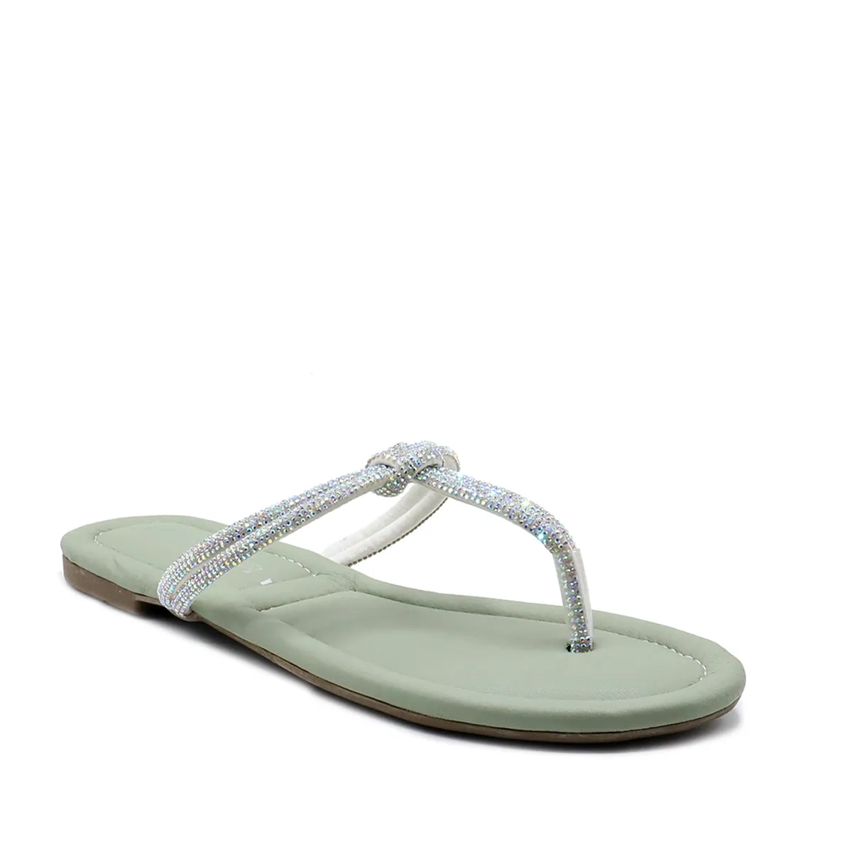 Mint Green Fancy Chappal L00100006