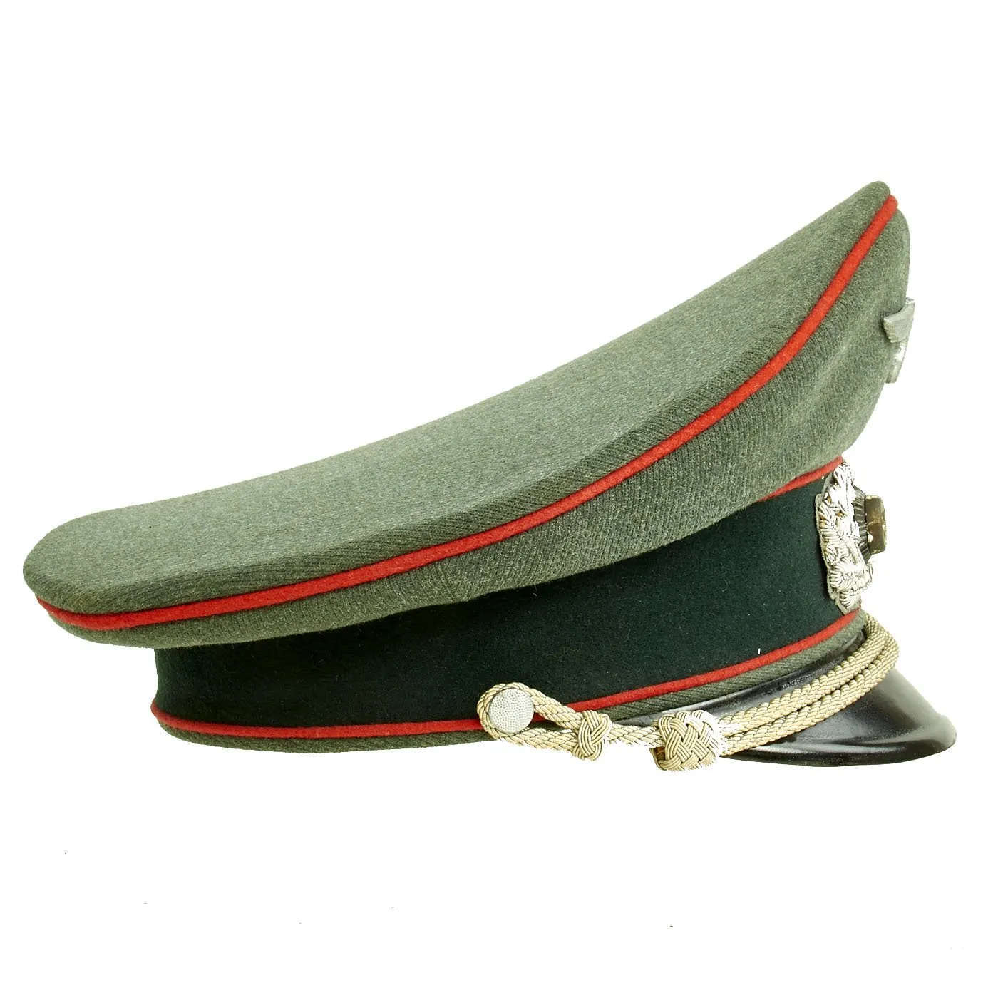 Original German WWII Army Heer Artillery Officers Visor Cap - Excellent Condition