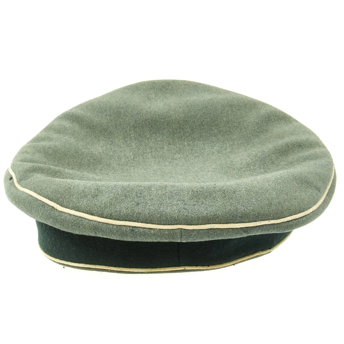 Original German WWII Army Heer EM/NCO Infantry Visor Crush Cap by H. Wiemeyer - Size 58