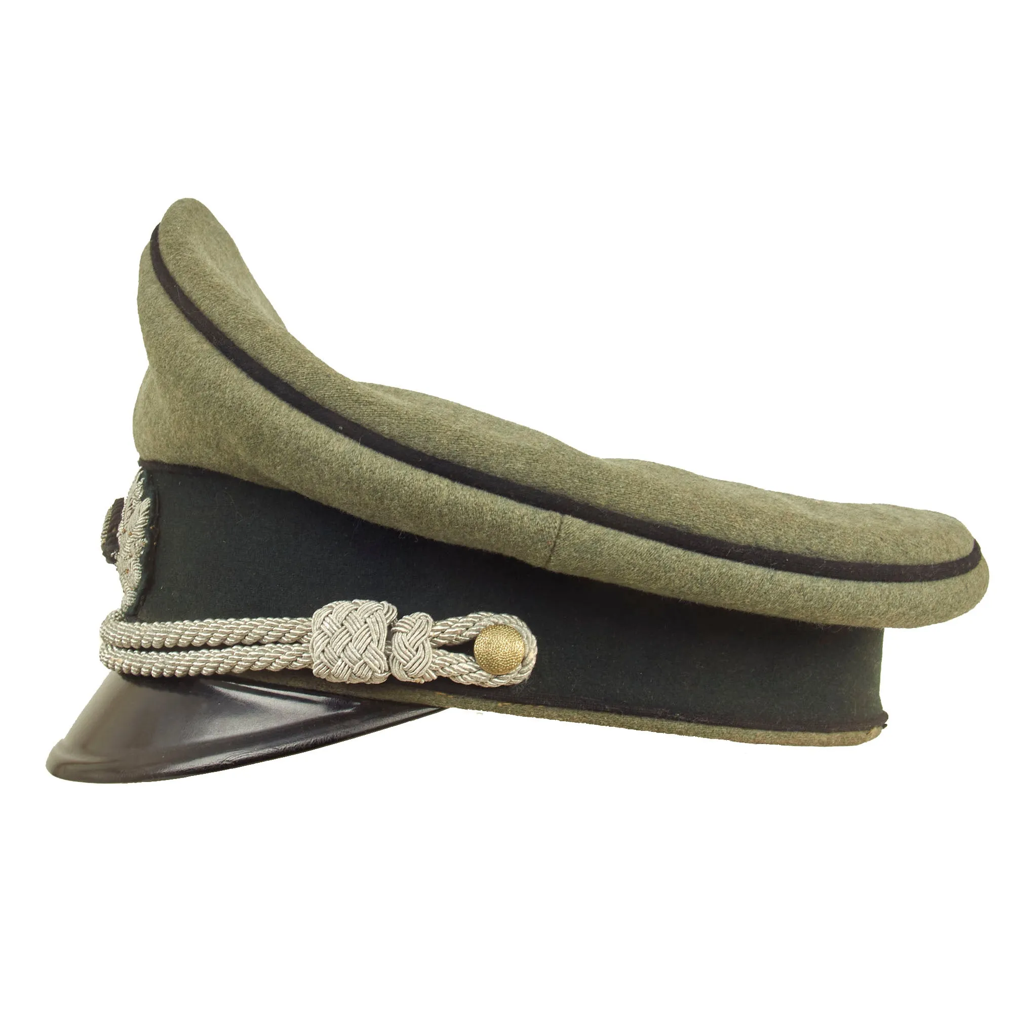 Original German WWII Army Heer Pioneer Officer Schirmmütze Visor Cap - 58cm