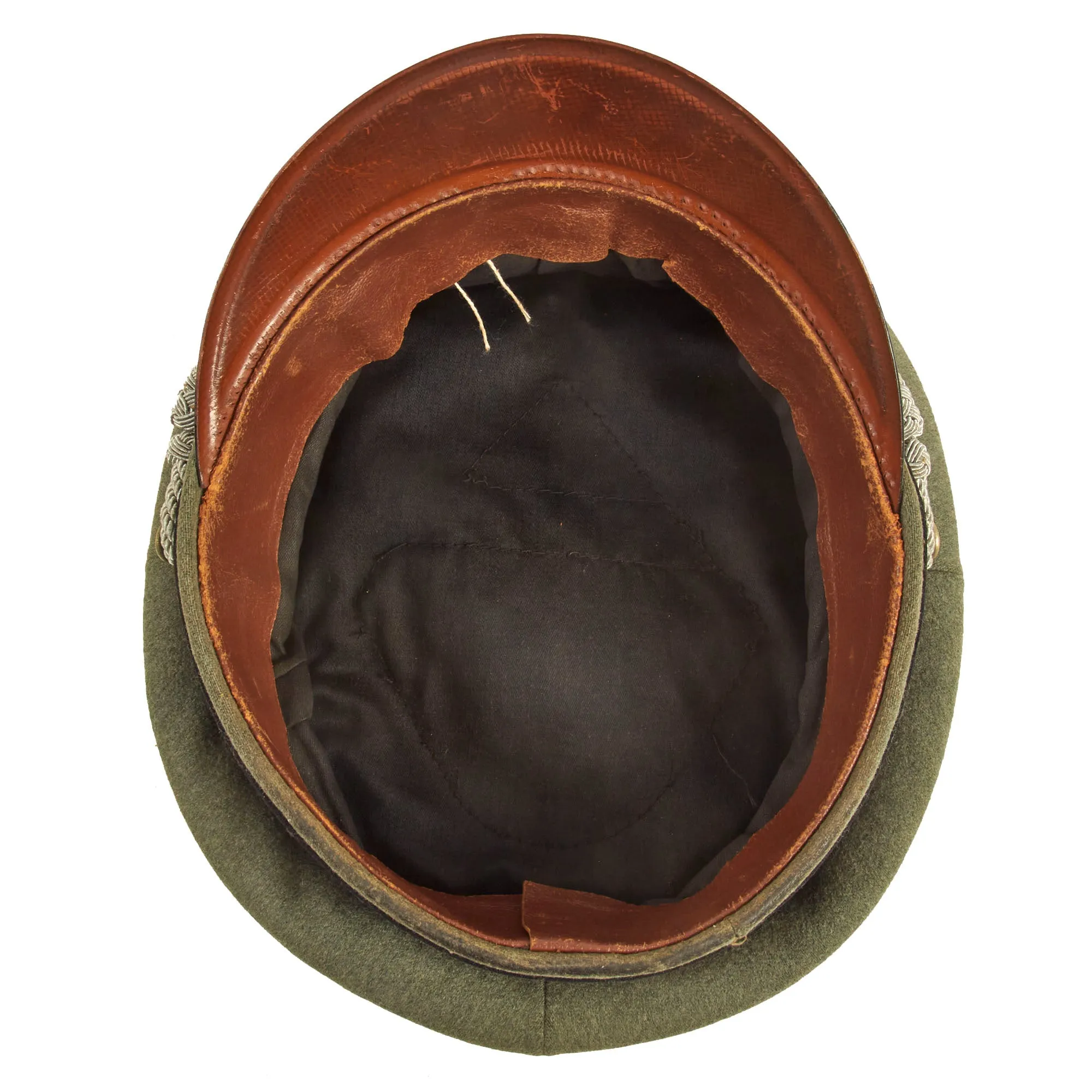 Original German WWII Army Heer Pioneer Officer Schirmmütze Visor Cap - 58cm
