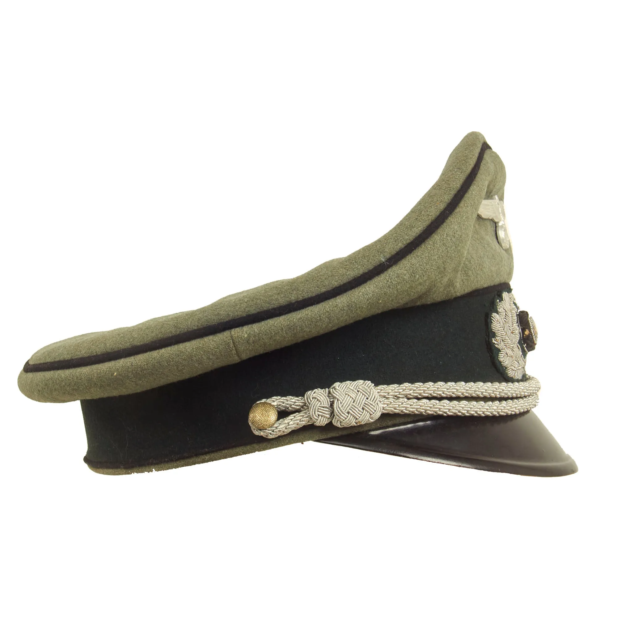 Original German WWII Army Heer Pioneer Officer Schirmmütze Visor Cap - 58cm