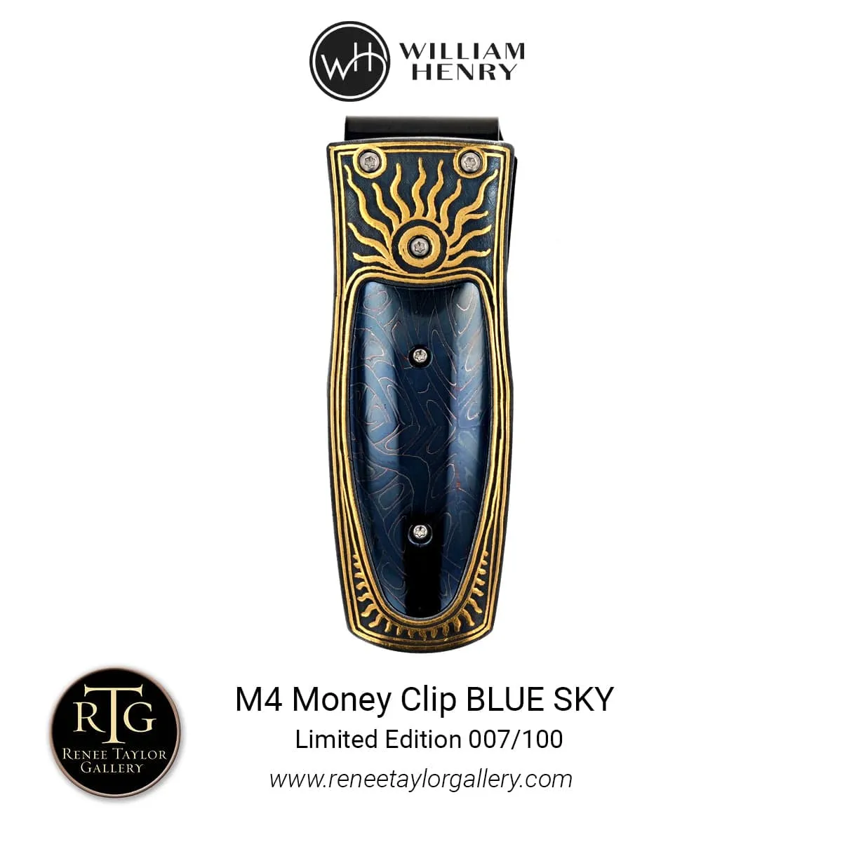 Pharaoh Blue Sky Limited Edition Money Clip - M4 BLUE SKY