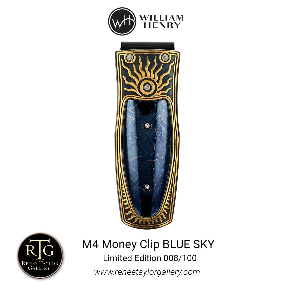 Pharaoh Blue Sky Limited Edition Money Clip - M4 BLUE SKY