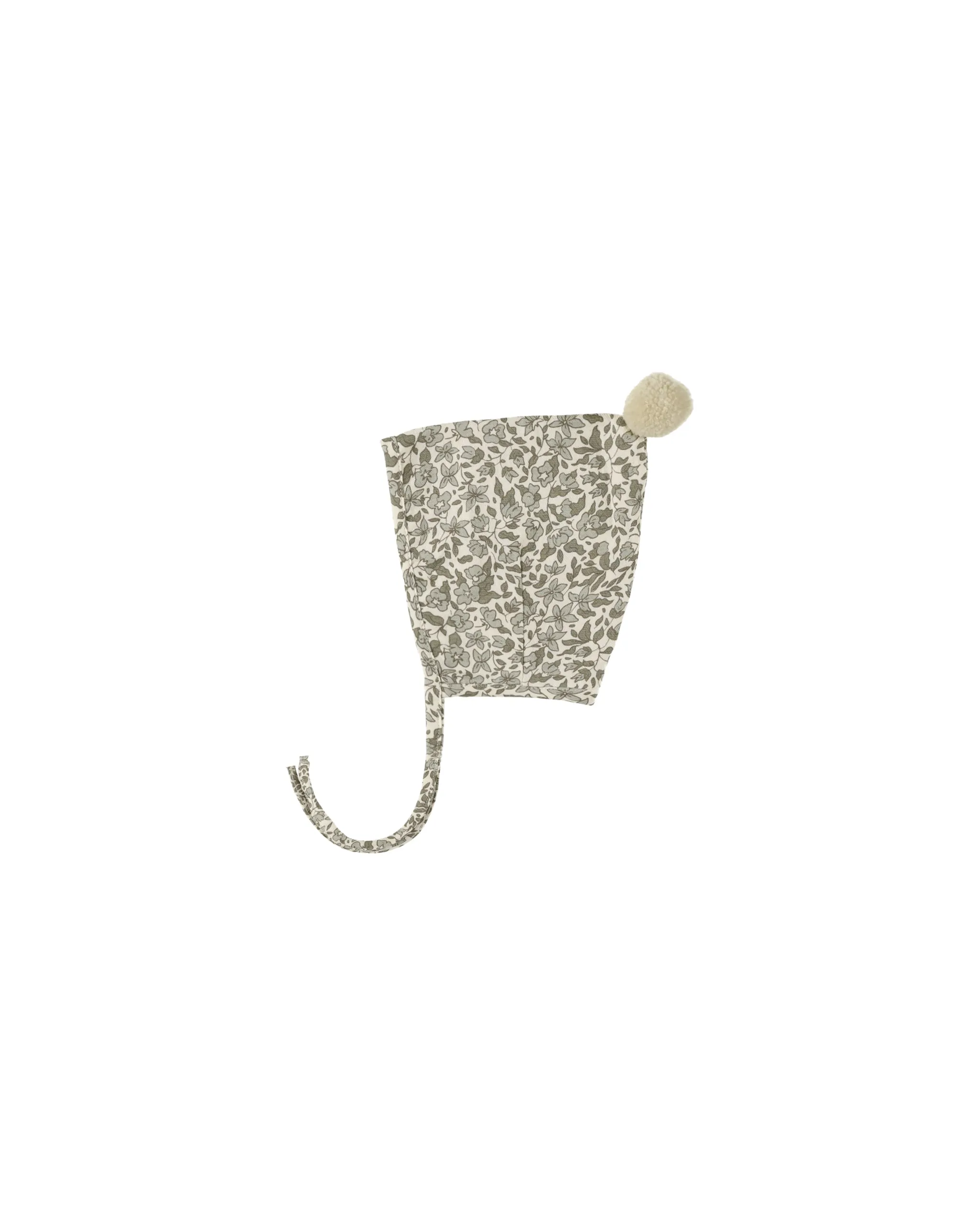 Pom Pom Pixie Bonnet, Green Garden