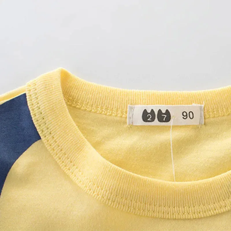 Summer Cartoon Elephant T Shirt Boys Girls Animals Short Sleeve O-Neck T-Shirts Kids Clothes Toddler Cotton Tops