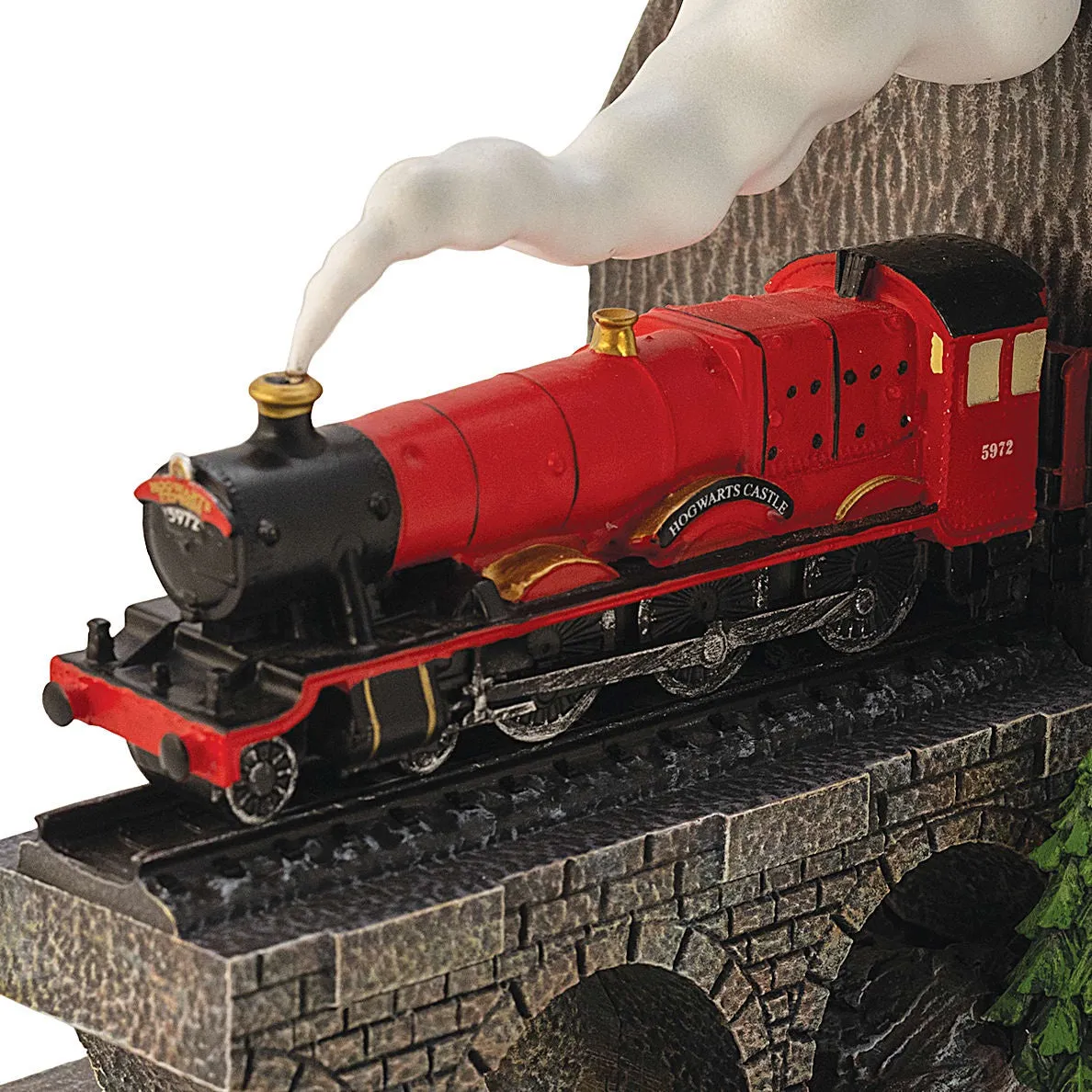 The Bradford Exchange HARRY POTTER The Journey to HOGWARTS Bookend Collection Issue #1: 'Steam Locomotive' Officially Licensed Illuminated 5-Inches