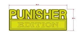 The Original Punisher Edition Emblem Fender Badge-Custom-4