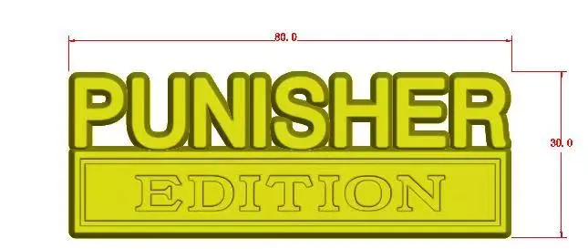 The Original Punisher Edition Emblem Fender Badge-Custom-4